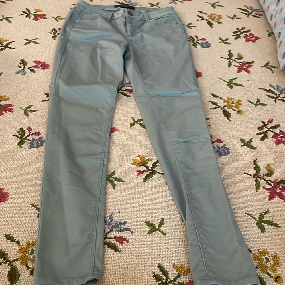 Tinsel pants in a pretty sage green.